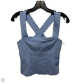 Top Sleeveless By Maeve In Blue & White, Size: S