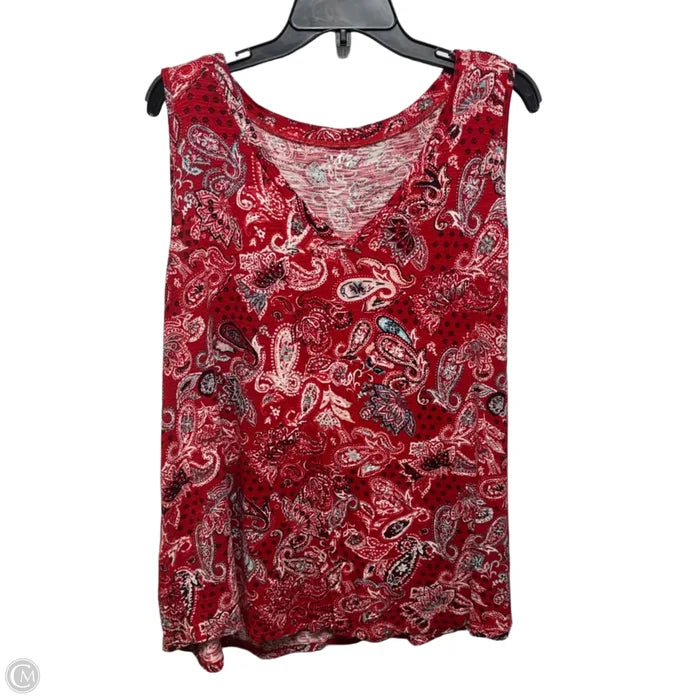 Top Sleeveless By Maurices In Multi-colored, Size: 2x