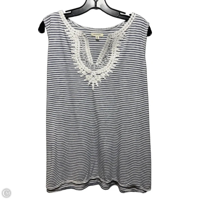 Top Sleeveless By Max Studio In Striped Pattern, Size: 2x