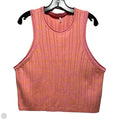 Top Sleeveless By Only Hearts In Orange & Pink, Size: Xxl