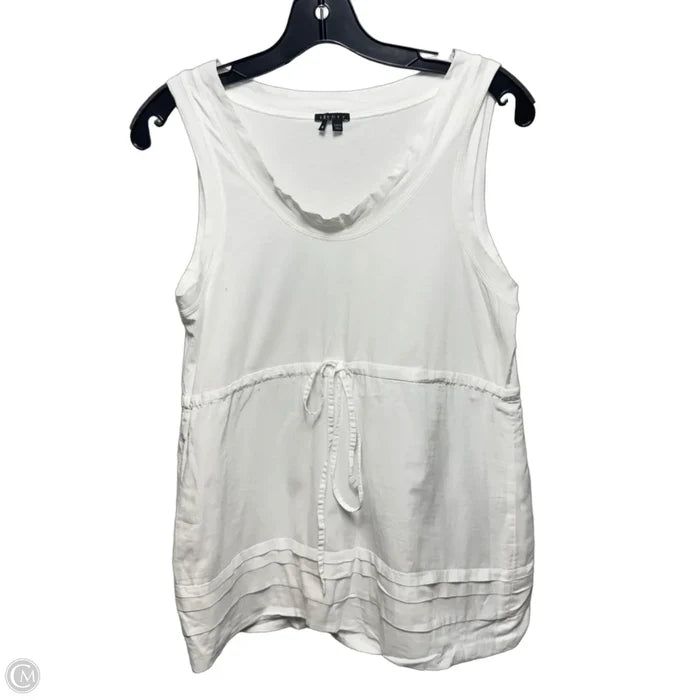 Top Sleeveless By Theory In White, Size: M