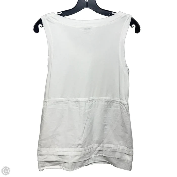 Top Sleeveless By Theory In White, Size: M