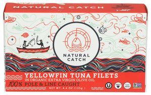 TUNA NAT CATCH YELLOW FILETS OLV OI  '860011175056