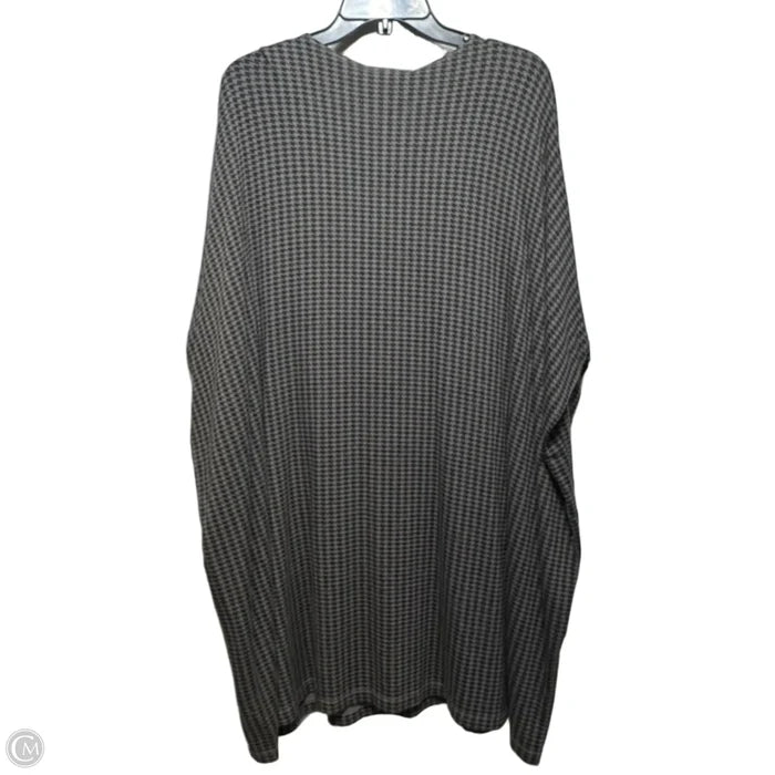 Tunic 3/4 Sleeve By Bryn Walker In Black & Grey, Size: L