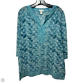 Tunic 3/4 Sleeve By Chicos In Aqua, Size: 8
