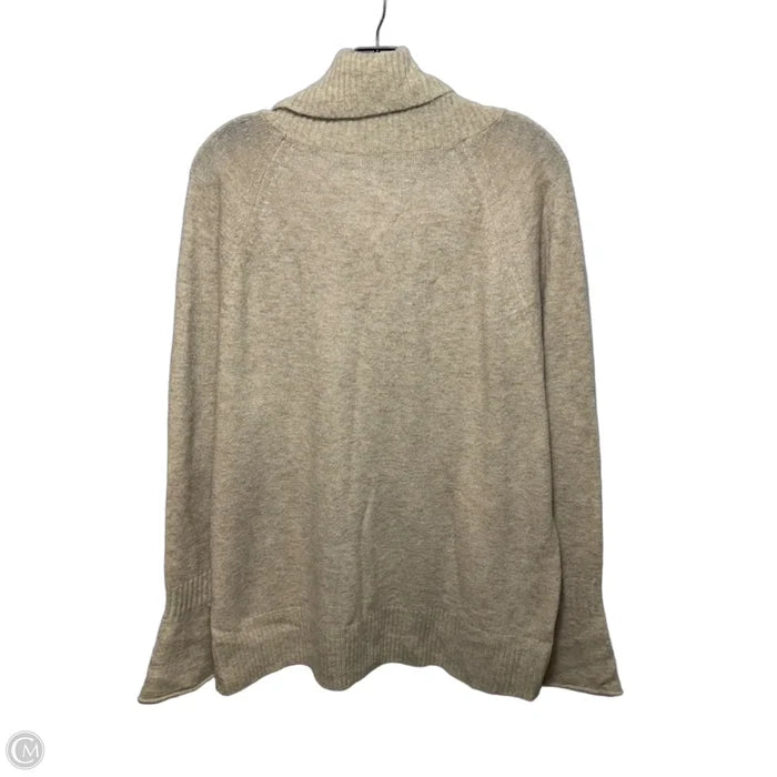 Turtleneck Sweater By Loft In Tan, Size: Xl