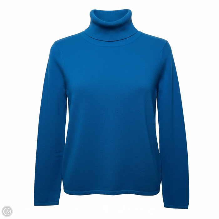Turtleneck Sweater Cashmere By Saks Fifth Avenue In Blue, Size: S