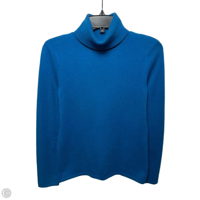 Turtleneck Sweater Cashmere By Saks Fifth Avenue In Blue, Size: S