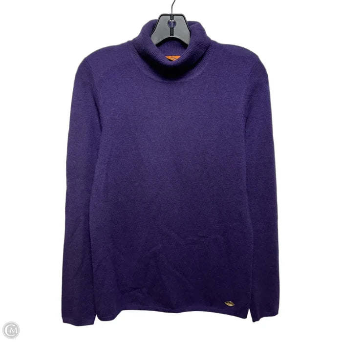 Turtleneck Sweater Designer By Tory Burch In Purple, Size: M