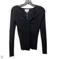 Twist Rib Knit Top Long Sleeve By Absolutely In Black, Size: S