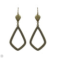 Two Tone Dangle Earrings