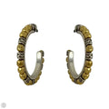 Two Tone Hoop Earrings