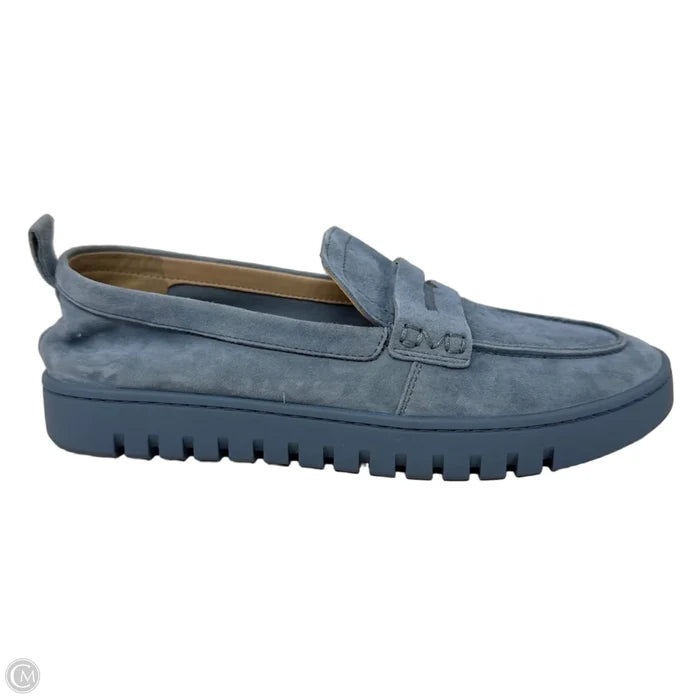 Uptown Suede Penny Loafers By Vionic In Blue, Size: 9.5