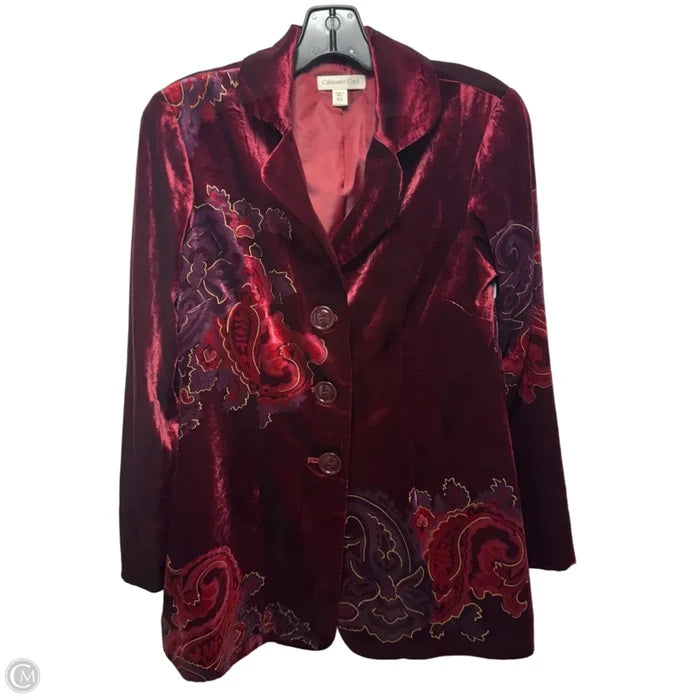 Velvet Blazer By Coldwater Creek In Red, Size: 10p
