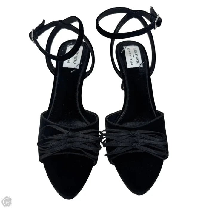 Velvet Shoes Heels By Gianni Bini In Black, Size: 8