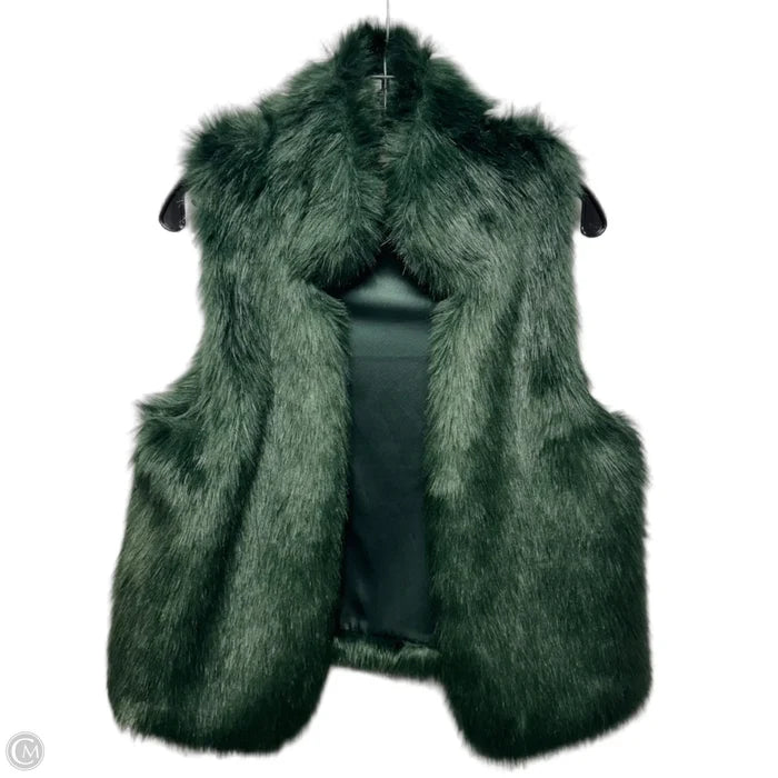 Vest Faux Fur By Gibson And Latimer In Green, Size: S