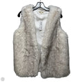 Vest Faux Fur & Sherpa By Kate & Sam In Grey & White, Size: S