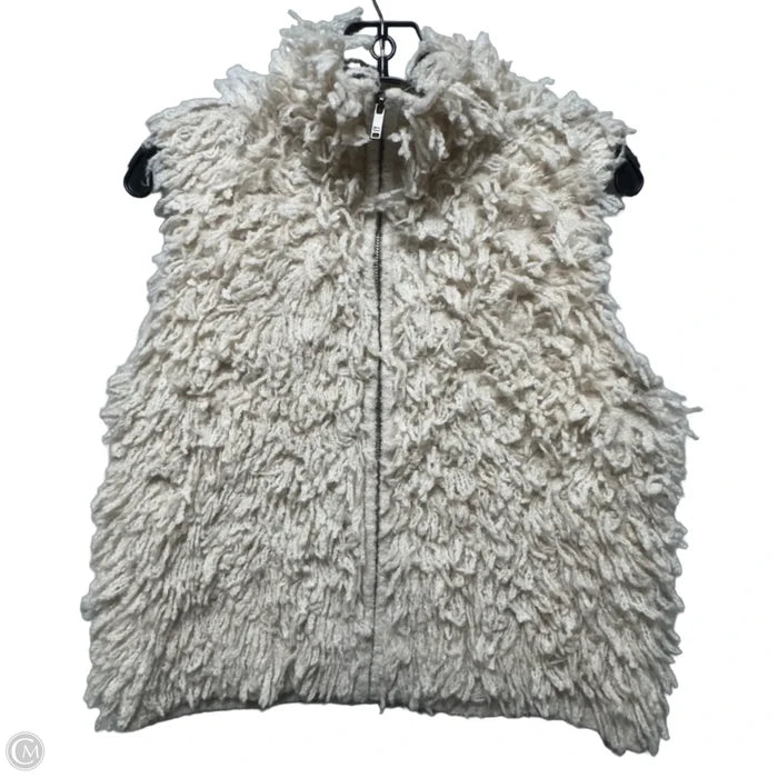Vest Faux Fur & Sherpa By Woolrich In Cream, Size: S