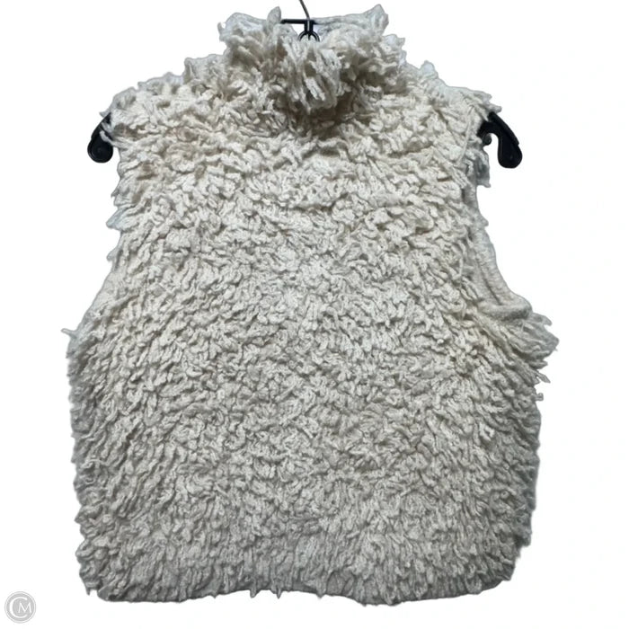 Vest Faux Fur & Sherpa By Woolrich In Cream, Size: S