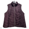 Vest Puffer & Quilted By Cj Banks In Purple, Size: 3x