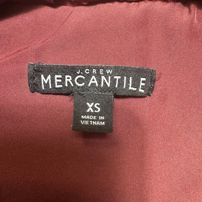 Vest Puffer & Quilted By J. Crew In Maroon, Size: Xs