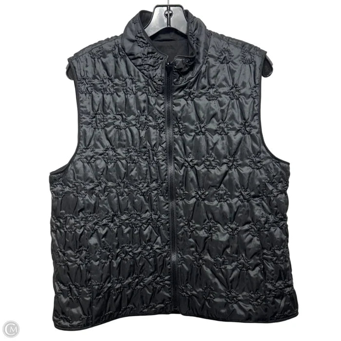 Vest Puffer & Quilted By Unbranded In Black, Size: L