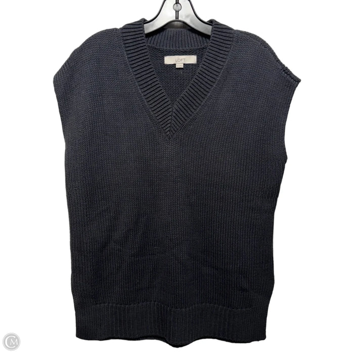 Vest Sweater By Loft In Grey, Size: Xs