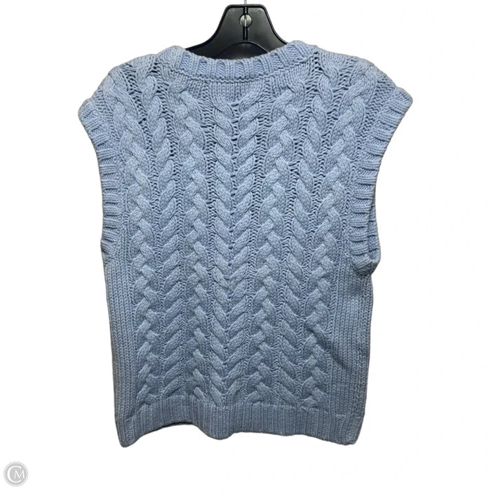 Vest Sweater By Talbots In Blue, Size: M
