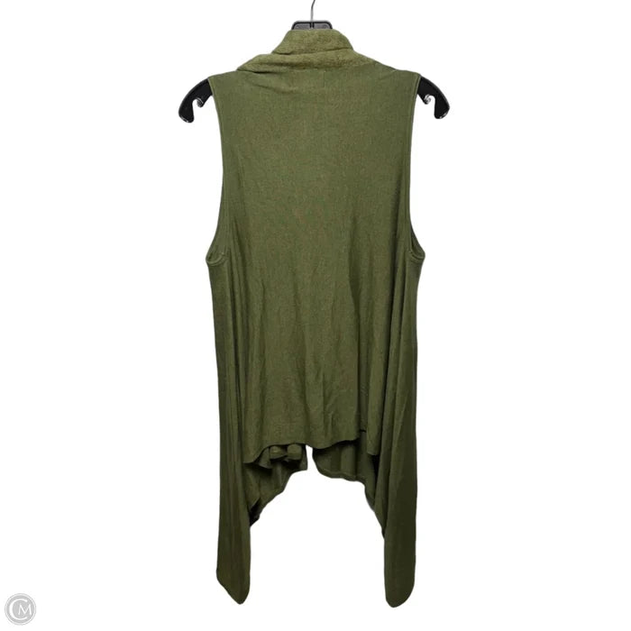 Vest Sweater Silk-Modal By Shae In Green, Size: L