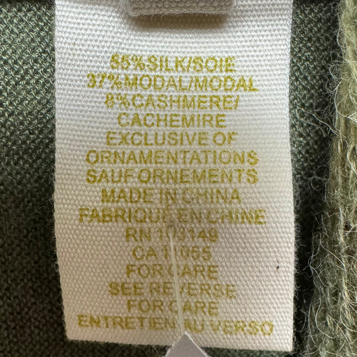 Vest Sweater Silk-Modal By Shae In Green, Size: L