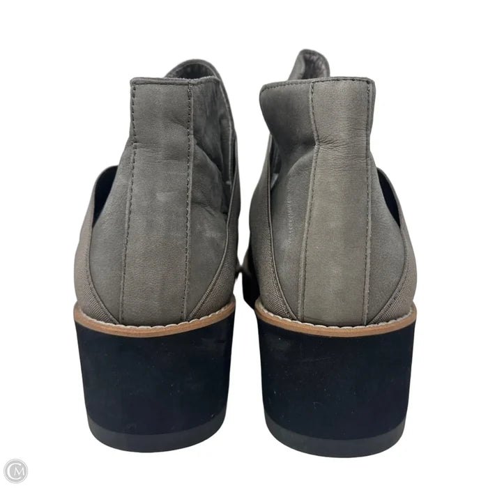 Wedge Boots Ankle Flats By Eileen Fisher In Grey, Size: 8.5