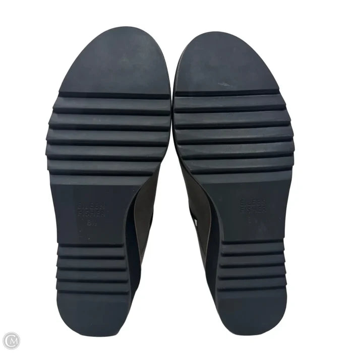 Wedge Boots Ankle Flats By Eileen Fisher In Grey, Size: 8.5