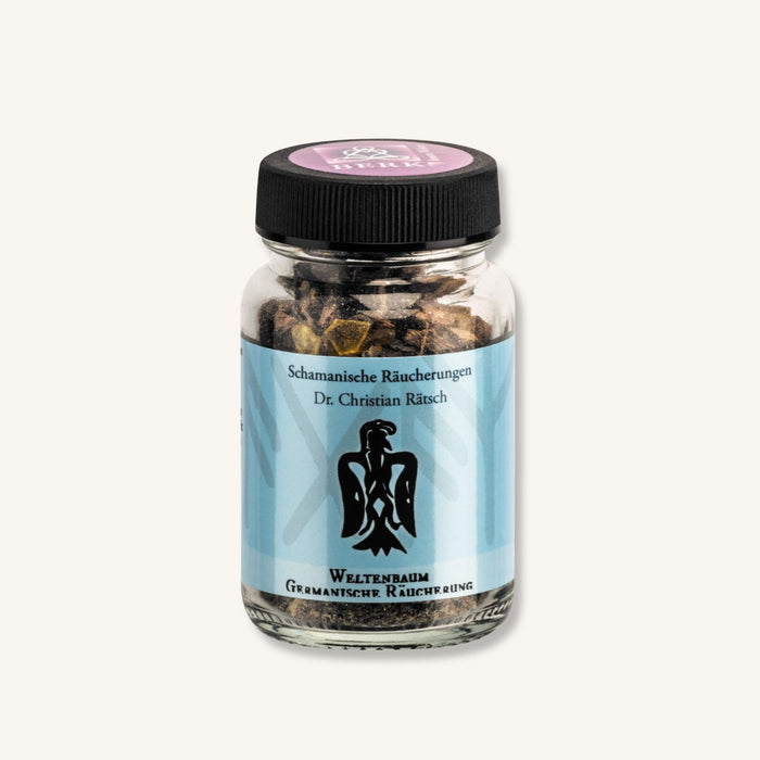 Weltenbaum germanische Raeuchermischung im Glas, 60 ml