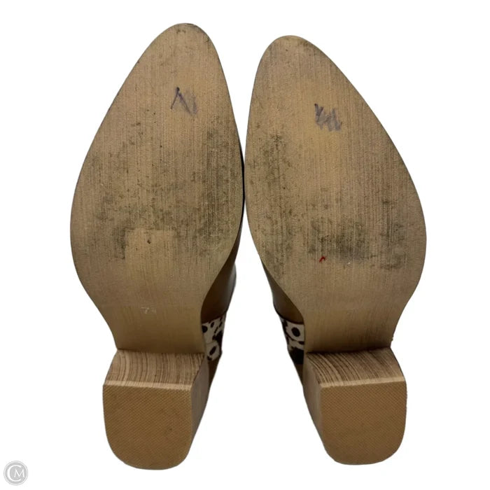 West 4 Cow Print Booties By Pierre Dumas In Tan, Size: 7.5