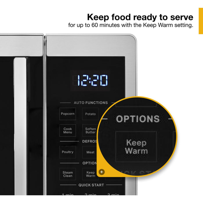 Whirlpool 0.9 cu. ft. Capacity Countertop Microwave with 900 Watt Cooking Power (YWMC30309LS)