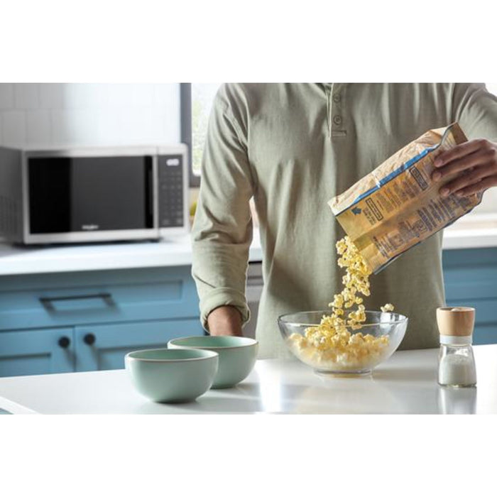 Whirlpool 0.9 cu. ft. Stainless Steel Countertop Microwave With Steam Clean - 900 watt -Stainless Steel (WMCS3019RS)