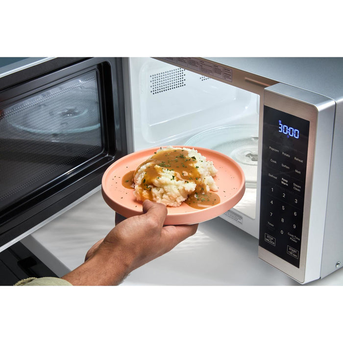 Whirlpool 0.9 cu. ft. Stainless Steel Countertop Microwave With Steam Clean - 900 watt -Stainless Steel (WMCS3019RS)