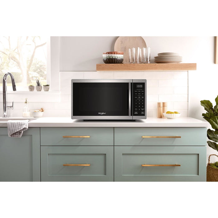 Whirlpool 0.9 cu. ft. Stainless Steel Countertop Microwave With Steam Clean - 900 watt -Stainless Steel (WMCS3019RS)