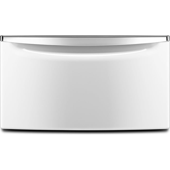Whirlpool 15.5" (39.4 cm) Pedestal for Front Load Washer and Dryer with Storage - White with Chrome (XHPC155XW)