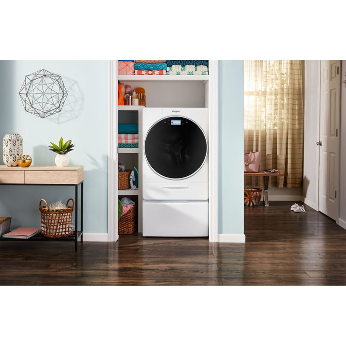 Whirlpool 15.5" (39.4 cm) Pedestal for Front Load Washer and Dryer with Storage - White (WFP2715HW)