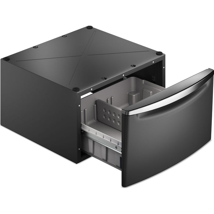 Whirlpool 15.5" Pedestal for Front Load Washer and Dryer with Storage - Volcano Black (XHPC155MBK)