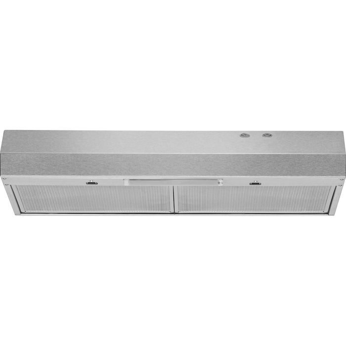 Whirlpool 30" Range Hood with Dishwasher-Safe Full-Width Grease Filters - Stainless Steel (WVU17UC0JS)