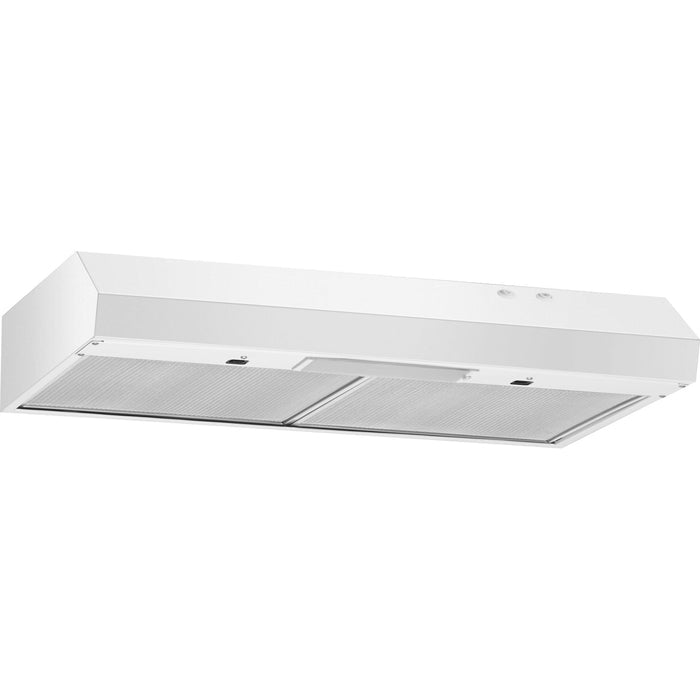 Whirlpool 30" Range Hood with Dishwasher-Safe Full-Width Grease Filters - White (WVU17UC0JW)