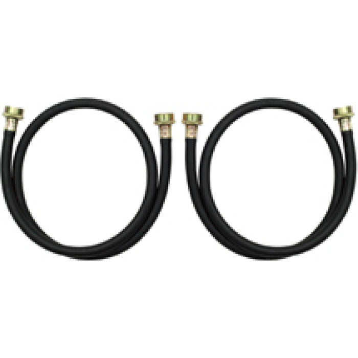 Whirlpool 4' Black Washer Inlet Hoses 1050 PSI - 2 Pack - Black (8212546RP)