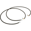 Whirlpool 4' Braided hoses with 90 degree elbow 1700 PSI - 2 Pack - Black (8212638RP)