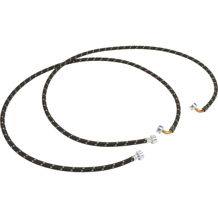 Whirlpool 4' Braided hoses with 90 degree elbow 1700 PSI - 2 Pack - Black (8212638RP)