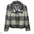 Wool Blend Jacket By Talbots In Grey, Size: 8