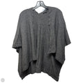 Wool Blend Shawl By Acrobat In Grey, Size: Osfm