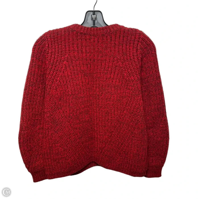 Wool Blend Sweater By Maje In Red, Size: S