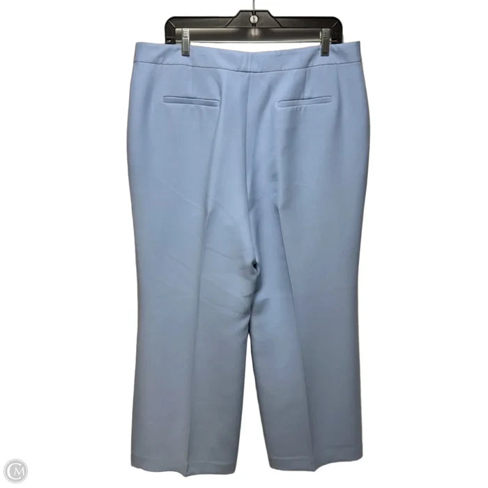 Wool & Silk Pants Designer By Lafayette 148 In Blue, Size: 14